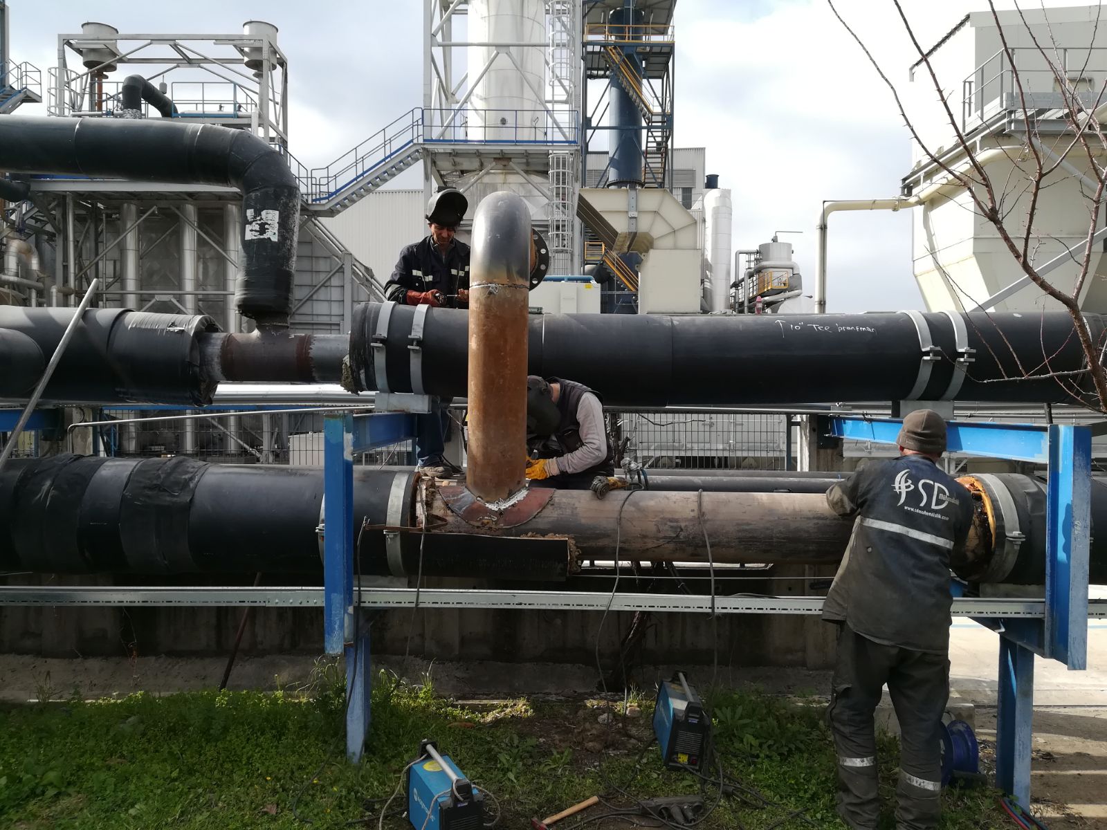 MOSB ENERJİ SANTRALİ BORULAMA REVİZYON İŞLERİ